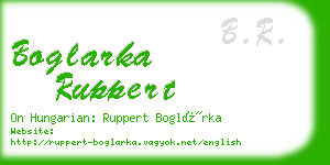 boglarka ruppert business card